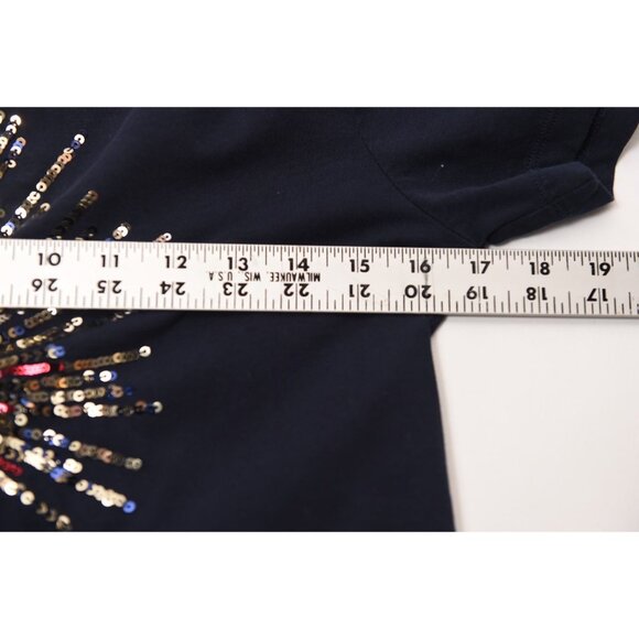 J. Crew Re-Imagined Fireworks Tee Shirt Navy Size Small Collector Tee - Picture 7 of 9